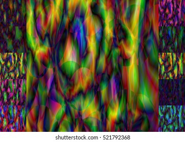Set of abstract blurred colorful backgrounds. For Web and Mobile Applications, art illustration template design, business infographic and social media, modern decoration, banner, poster, brochure.