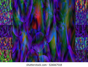 Set of abstract blurred colorful backgrounds. For Web and Mobile Applications, art illustration template design, business infographic and social media, modern decoration, banner, poster, brochure.