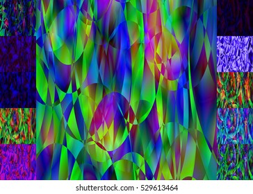 Set of abstract blurred colorful backgrounds. For Web and Mobile Applications, art illustration template design, business infographic and social media, modern decoration, banner, poster, brochure.
