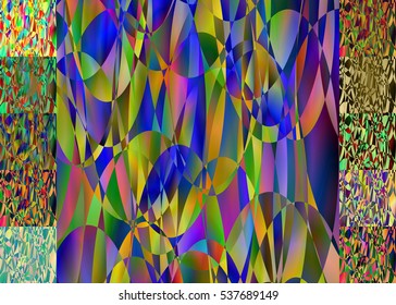Set of abstract blurred colorful backgrounds. For Web and Mobile Applications, art illustration template design, business infographic and social media, modern decoration, banner, poster, brochure.