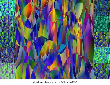 Set of abstract blurred colorful backgrounds. For Web and Mobile Applications, art illustration template design, business infographic and social media, modern decoration, banner, poster, brochure.