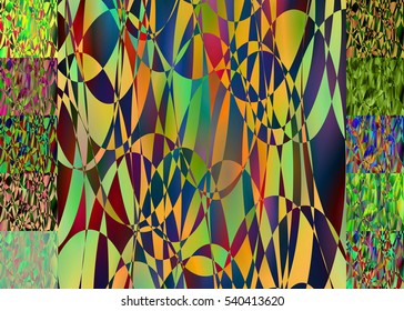 Set of abstract blurred colorful backgrounds. For Web and Mobile Applications, art illustration template design, business infographic and social media, modern decoration, banner, poster, brochure.