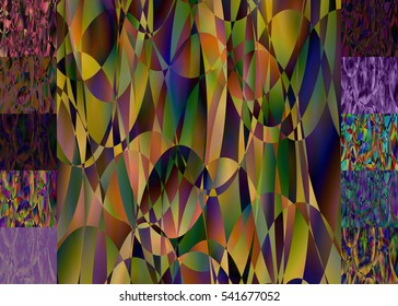 Set of abstract blurred colorful backgrounds. For Web and Mobile Applications, art illustration template design, business infographic and social media, modern decoration, banner, poster, brochure.