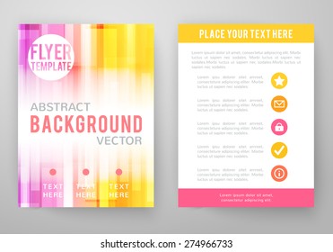 Set of abstract bright background for flyer, brochure template. Vector illustration for modern design. Mobile technologies, applications and online services infographic concept.