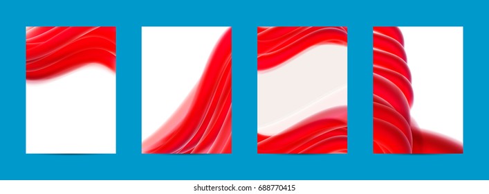 Set abstract brochure, covers design template, vector illustration
