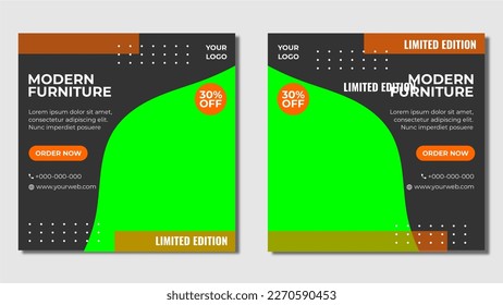 set of abstract brochure template