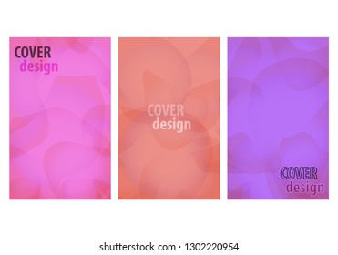 Set of abstract brochure template with cover. Vector graphic template design. Creative layout. Abstract vector layout background set. Creative brochure vector concept. Creative set