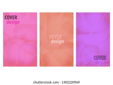 Set of abstract brochure template with cover. Vector graphic template design. Creative layout. Abstract vector layout background set. Creative brochure vector concept. Creative set