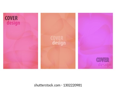 Set of abstract brochure template with cover. Vector graphic template design. Creative layout. Abstract vector layout background set. Creative brochure vector concept. Creative set