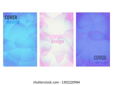 Set of abstract brochure template with cover. Vector graphic template design. Creative layout. Abstract vector layout background set. Creative brochure vector concept. Creative set