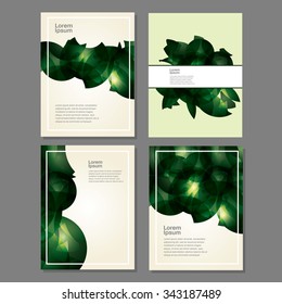 Set of Abstract business background templates, vector EPS10