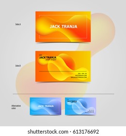 Set of abstract business cards