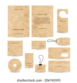 Set of abstract business cards template empty