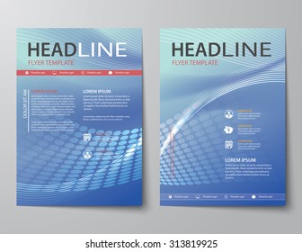set of abstract business magazine cover , flyer, brochure flat design template