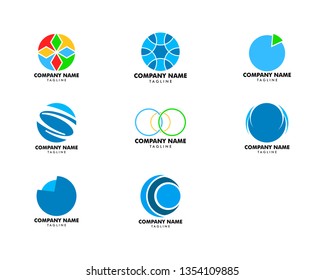 Set of Abstract circle logo