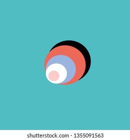 Set Of Abstract circular Shapes and circles vector