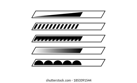 Establecer colección abstracta estilo de diseño de vectores de carga de línea negra