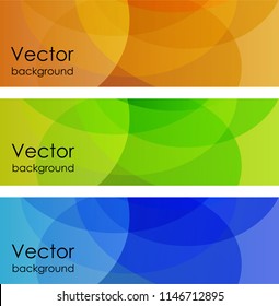 Set of abstract color backgrounds
