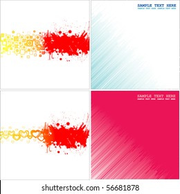 Set abstract color backgrounds