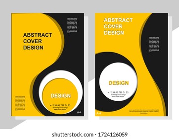 set of abstract color backgrounds for book covers, brochures, and booklets. Format A-4.
