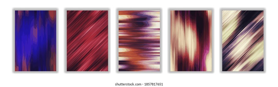 Set of Abstract Color blur background. Modern Smartphone screen, mobile app Template. Design for Wallpaper, background, banner, flyer, Social media post 