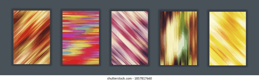 Set of Abstract Color blur background. Modern Smartphone screen, mobile app Template. Design for Wallpaper, background, banner, flyer, Social media post 