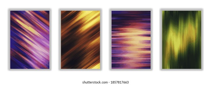 Set of Abstract Color blur background. Modern Smartphone screen, mobile app Template. Design for Wallpaper, background, banner, flyer, Social media post 