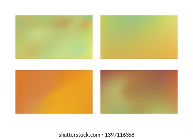 Set of Abstract Color Gradient Background for your Design. Abstract colored blurred gradient mesh background