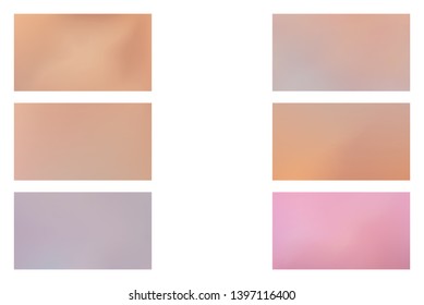 Set of Abstract Color Gradient Background for your Design. Abstract colored blurred gradient mesh background