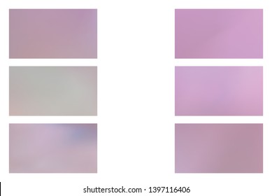 Set of Abstract Color Gradient Background for your Design. Abstract purple colored blurred gradient mesh background