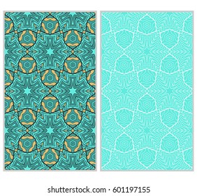 set of Abstract color pattern in the form of a multicolored mosaic with elements of lace and floral ornament. vector illustration. For textiles, design, wallpapers, greeting cards, products for home