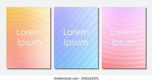 Set abstract color wave curve. Bright colour. Vector design layout for banners, leaflets, posters and invitations.