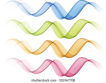 Set of abstract color waves