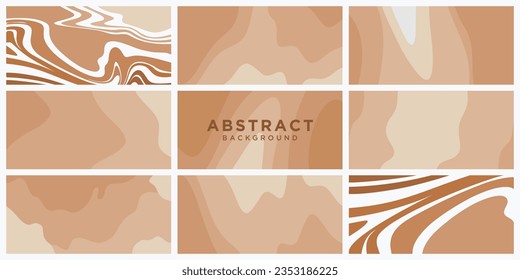 Conjunto de plantillas abstractas de fondo colorido