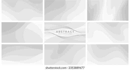 Set of abstract colorful background template