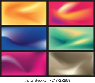 Set of abstract colorful background Vector illustration for your design.
