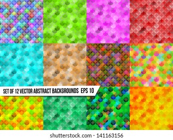 set of abstract colorful backgrounds colorful