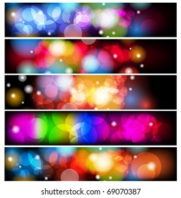 Set of abstract colorful backgrounds.