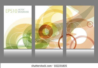 Set of abstract colorful circle