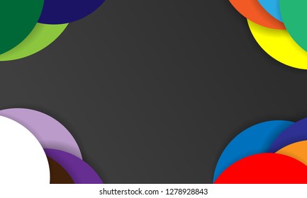 Set of abstract colorful circle backgrounds. - Vector