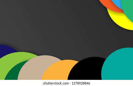 Set of abstract colorful circle backgrounds. - Vector