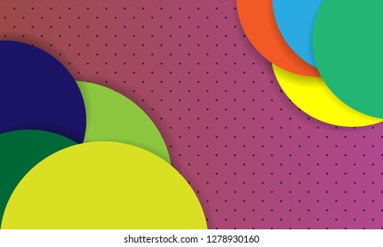 Set of abstract colorful circle backgrounds. - Vector