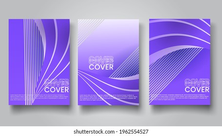 Set Of Abstract Colorful geometric background. Minimal covers design. Perfect for backgrounds for the cover of magazines, Banner, Poster.