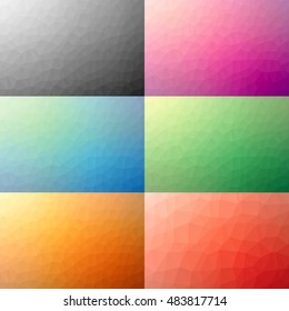 Set of Abstract Colorful Geometric Backgrounds | EPS10 Vector Design