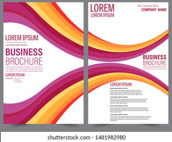 Set Abstract colorful geometric modern annual report flyer Brochure leaflet, the presentation cover, magazine advertising. cover with an abstract background. vector template layout of A4 format