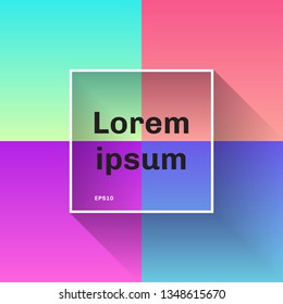 Set of abstract colorful gradient designs trendy background. You can use for website and mobile applications, template design, social media, modern style. Vector illustration