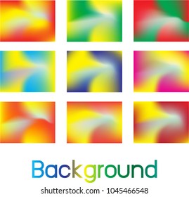 Set abstract colorful smooth blurred background.