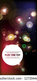 Set of abstract colorful space backgrounds for posters