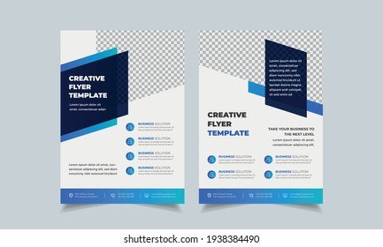 Set of abstract colorful vector design template for flyer brochure cover poster annual report, geometric modern complex shape layout in a4.