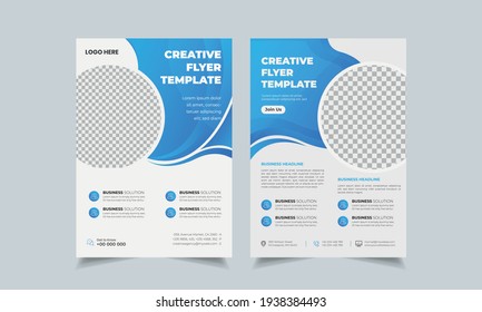 Set of abstract colorful vector design template for flyer brochure cover poster annual report, geometric modern complex shape layout in a4.